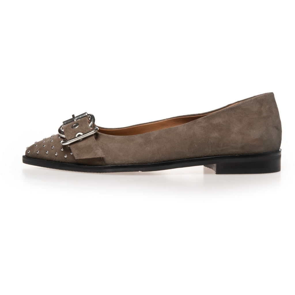 COPENHAGEN SHOES AS THE MOVE SUEDE Ballerina 0027 GREEN