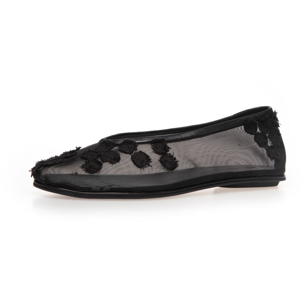 COPENHAGEN SHOES BALLERINA NET Ballerina 0001 BLACK