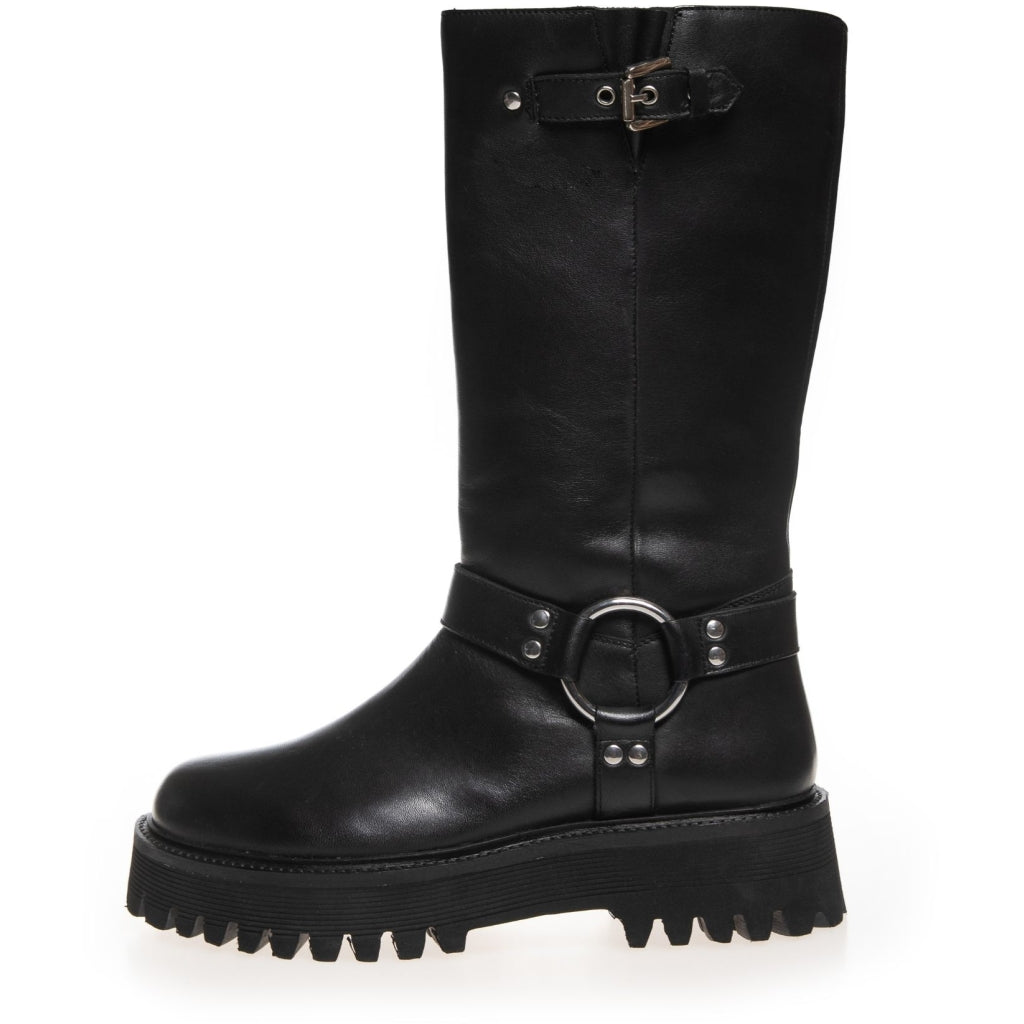 COPENHAGEN SHOES COME ROCK ME LEATHER Long boot 0001 BLACK