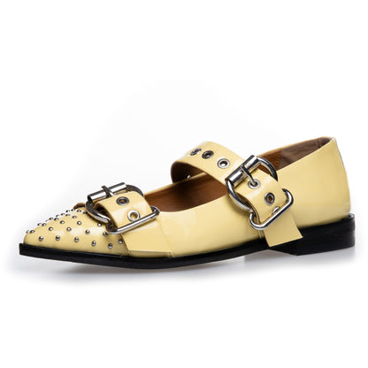 COPENHAGEN SHOES FUTURE VIBES PATENT Ballerina 0087 YELLOW