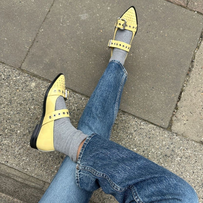 COPENHAGEN SHOES FUTURE VIBES PATENT Ballerina 0087 YELLOW