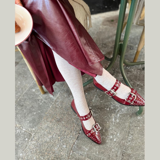 COPENHAGEN SHOES FUTURE VIBES PATENT Ballerina 229 Bordo