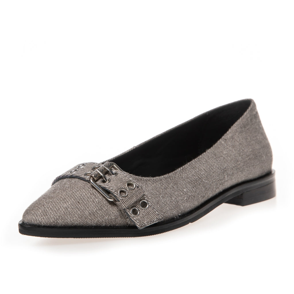 COPENHAGEN SHOES LIKE A MOVE-DENIM Ballerina 0741 GREY DENIM