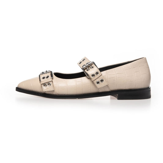 COPENHAGEN SHOES LOVE AND ENERGY BEIGE CR Ballerina 0002 BEIGE