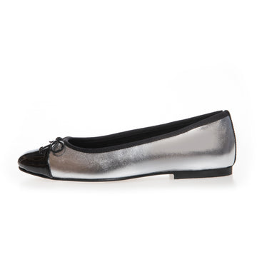 COPENHAGEN SHOES MY OWN BALLERINAS Ballerina 334 SILVER / BLACK