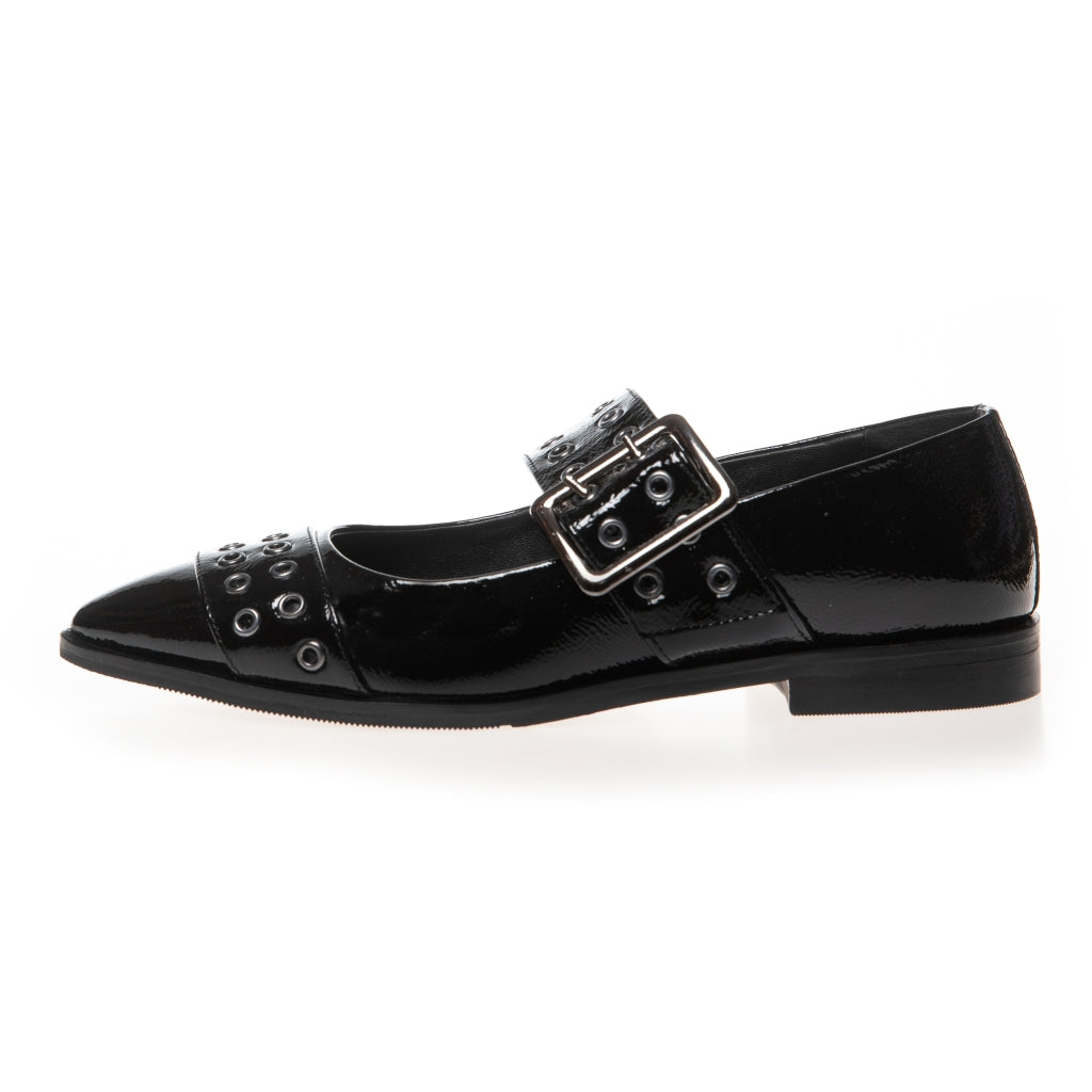 COPENHAGEN SHOES PASSION MOVE-PATENT Ballerina 0001 BLACK