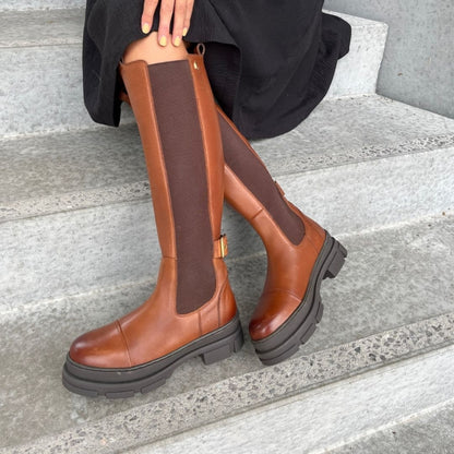 COPENHAGEN SHOES THE FOLLOW BOOT Long boot 0241 COGNAC