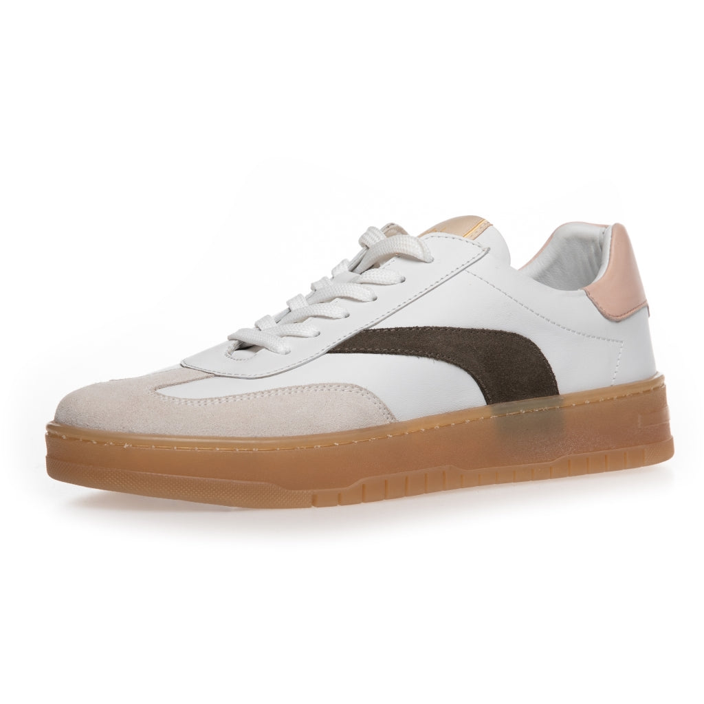 COPENHAGEN SHOES THE POWER SNEAK (P) Sneakers 0022 WHITE-DK.ARMY-PEACH