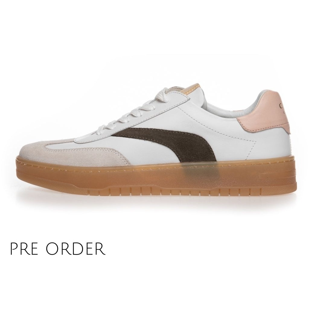 COPENHAGEN SHOES THE POWER SNEAK (P) Sneakers 0022 WHITE-DK.ARMY-PEACH